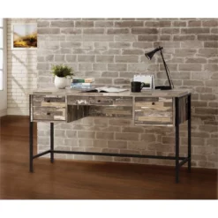 Coaster Kemper 4-drawer Farmhouse Wood Writing Desk In Multi-Color And Black -CYMAX Sales 1589339 4 L