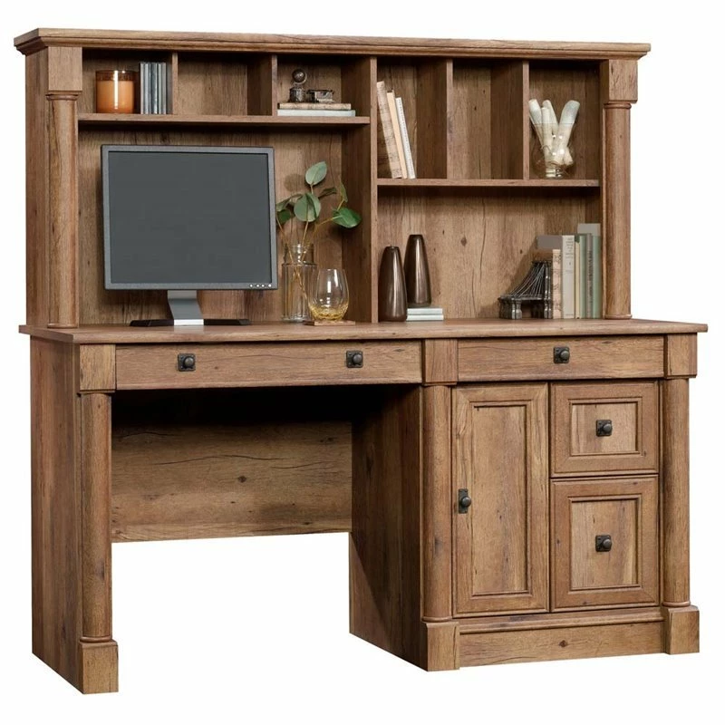 Sauder Palladia Engineered Wood Computer Desk With Hutch In Split Oak 22 Sauder Palladia Engineered Wood Computer Desk With Hutch In Split Oak - Image 20