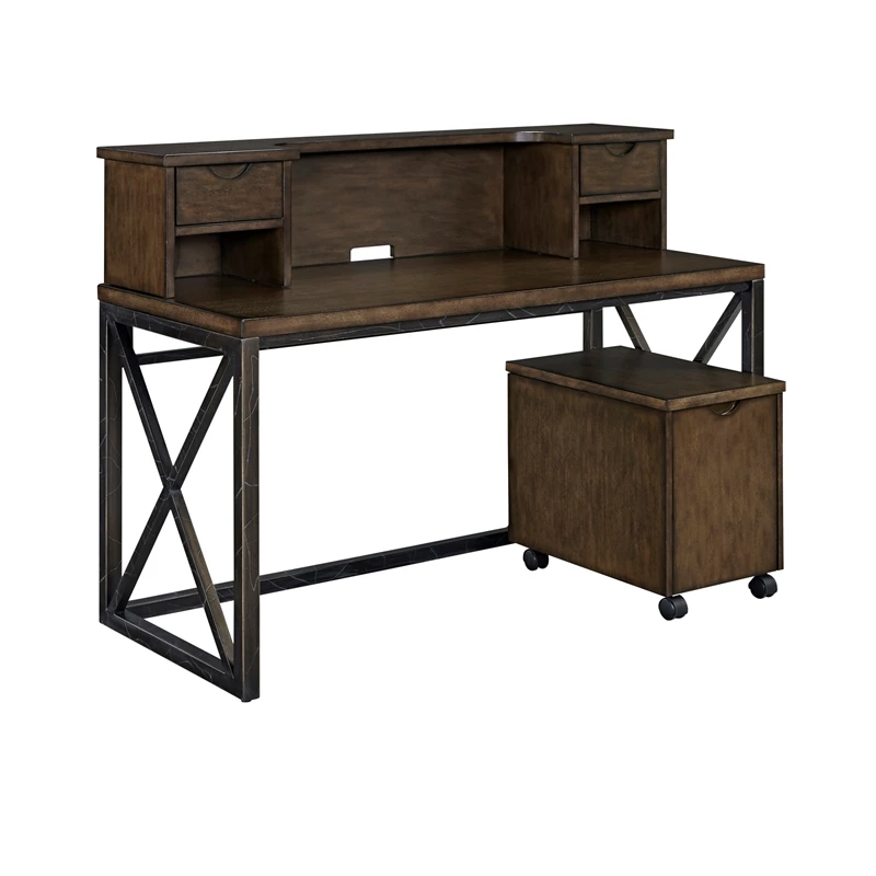 Homestyles Xcel Wood Writing Desk In Brown 9 Homestyles Xcel Wood Writing Desk In Brown - Image 7