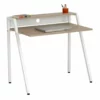 Safco Writing Desk In Beech/White -CYMAX Sales 1605488 L 1
