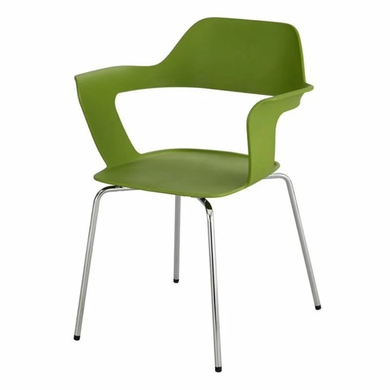 Safco Bandi Shell Stacking Chair In Red (Set Of 2) 5 Safco Bandi Shell Stacking Chair In Red (Set Of 2) - Image 3