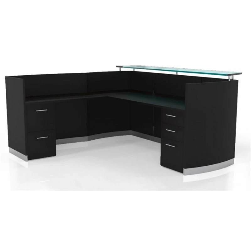 Mayline Medina 87"" X 62"" Reception Station In Sea Salt Laminate 4 Mayline Medina 87"" X 62"" Reception Station In Sea Salt Laminate - Image 2