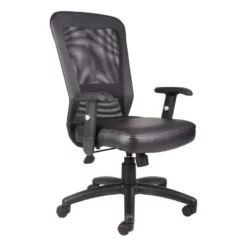 Boss Office Products Ventilation Web Mesh Back Task Office Chair In Black