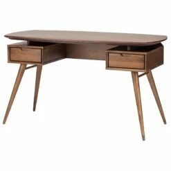 Nuevo Carel Writing Desk In Walnut Brown