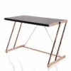 ACME Finis Writing Desk With USB Dock In Black And Rose Gold