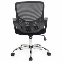 Hodedah Mesh Mid-Back Adjustable Height Office Chair In Blue Fabric -CYMAX Sales 1644078 4 L 1