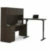Bestar Embassy Height Adjustable L-Shaped Computer Desk With Hutch 2 Bestar Embassy Height Adjustable L-Shaped Computer Desk With Hutch -CYMAX Sales 1644611 L 1