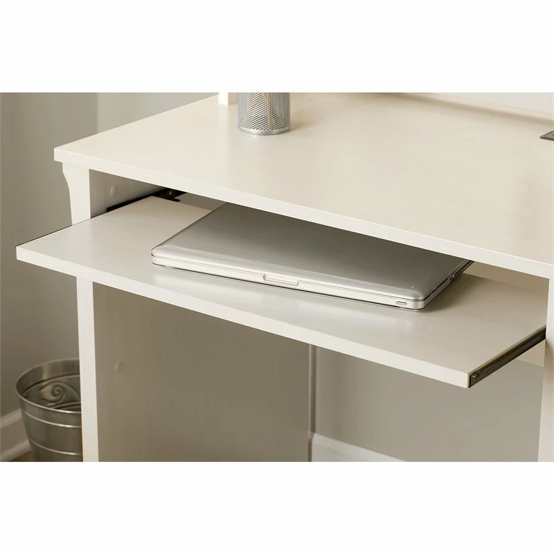 Bush Salinas Mission Desk 4-Piece Engineered Wood Office Suite In Antique White 13 Bush Salinas Mission Desk 4-Piece Engineered Wood Office Suite In Antique White - Image 11