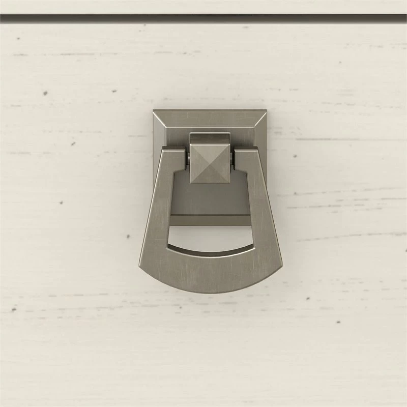 Bush Salinas Mission Desk 4-Piece Engineered Wood Office Suite In Antique White 14 Bush Salinas Mission Desk 4-Piece Engineered Wood Office Suite In Antique White - Image 12