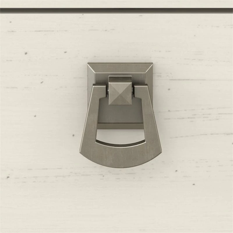 Salinas 60W L Desk W/ File Cabinet & Bookcase In Antique White - Engineered Wood 13 Salinas 60W L Desk W/ File Cabinet & Bookcase In Antique White - Engineered Wood - Image 11