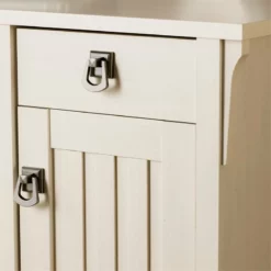 Salinas L Desk With File Cabinet & Bookcase In White/Shiplap - Engineered Wood -CYMAX Sales 1655462 6 L 1