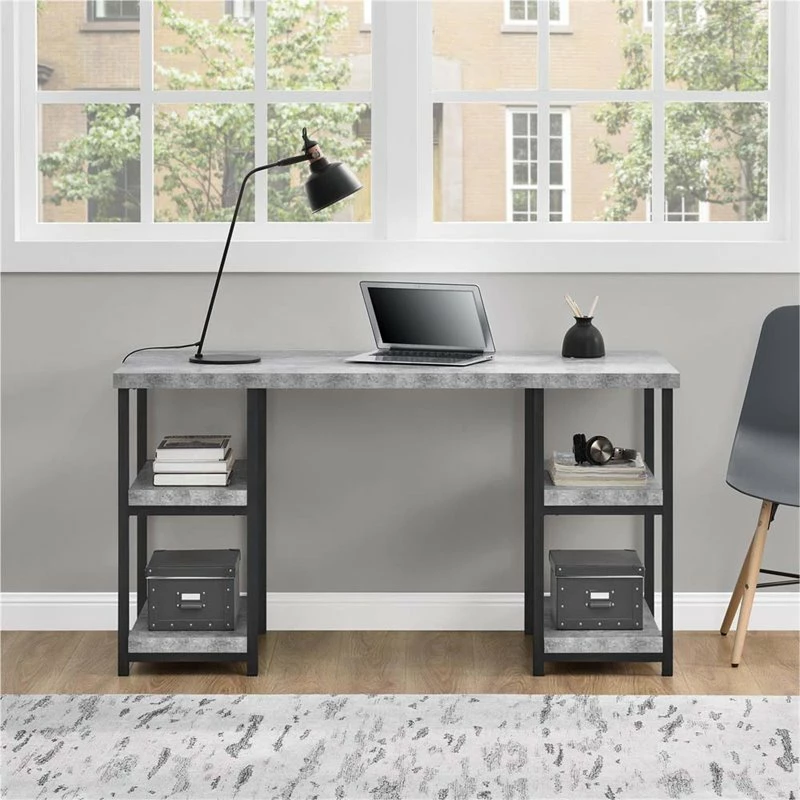 Ameriwood Home Ashlar Desk In Weathered Oak 4 Ameriwood Home Ashlar Desk In Weathered Oak - Image 2