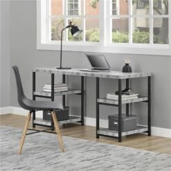 Ameriwood Home Ashlar Desk In Weathered Oak 29 Ameriwood Home Ashlar Desk In Weathered Oak -CYMAX Sales 1662323 17 L