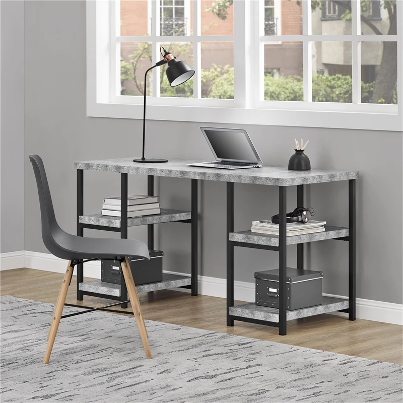 Ameriwood Home Ashlar Desk In Weathered Oak 10 Ameriwood Home Ashlar Desk In Weathered Oak - Image 8
