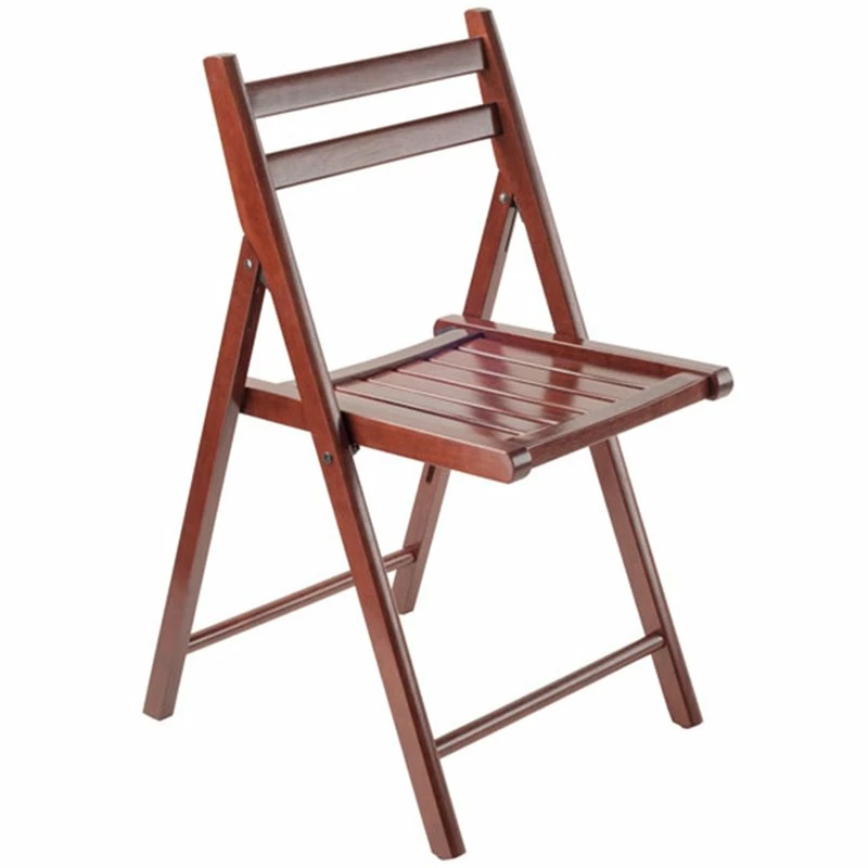 Winsome Robin Transitional Solid Wood Folding Chair In Teak (Set Of 4) 5 Winsome Robin Transitional Solid Wood Folding Chair In Teak (Set Of 4) - Image 3