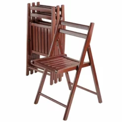 Winsome Robin Transitional Solid Wood Folding Chair In Teak (Set Of 4) 25 Winsome Robin Transitional Solid Wood Folding Chair In Teak (Set Of 4) -CYMAX Sales 1663143 3 L