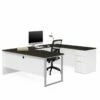 Bestar Pro Concept Plus U Desk In White And Deep Gray -CYMAX Sales 1663835 L 1