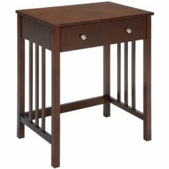 Convenience Concepts Designs2Go Mission Desk In Brown Oak Wood Finish -CYMAX Sales 1663941 L