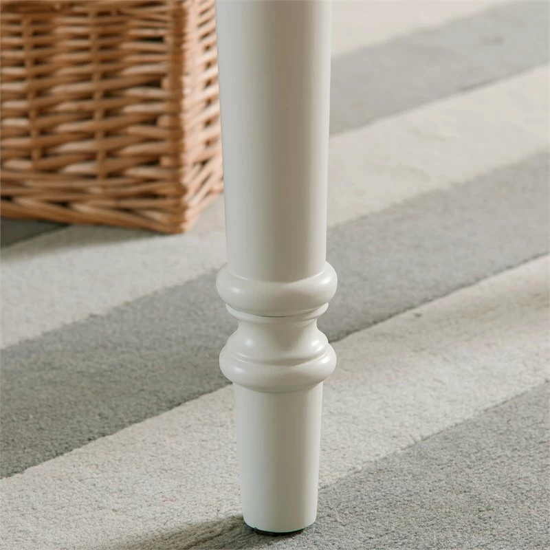 Leick Home Office Farmhouse Writing Desk With Center Drawer In White 15 Leick Home Office Farmhouse Writing Desk With Center Drawer In White - Image 13