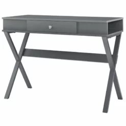 Ameriwood Home Paxton Campaign Desk In Black -CYMAX Sales 1691269 L