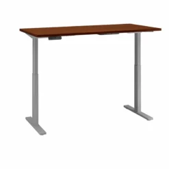Move 60 Series 60W X 30D Adjustable Desk In Storm Gray - Engineered Wood 40 Move 60 Series 60W X 30D Adjustable Desk In Storm Gray - Engineered Wood -CYMAX Sales 1696973 L
