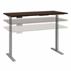 Move 60 Series 60W X 30D Adjustable Desk In Storm Gray - Engineered Wood 36 Move 60 Series 60W X 30D Adjustable Desk In Storm Gray - Engineered Wood -CYMAX Sales 1696976 2 L