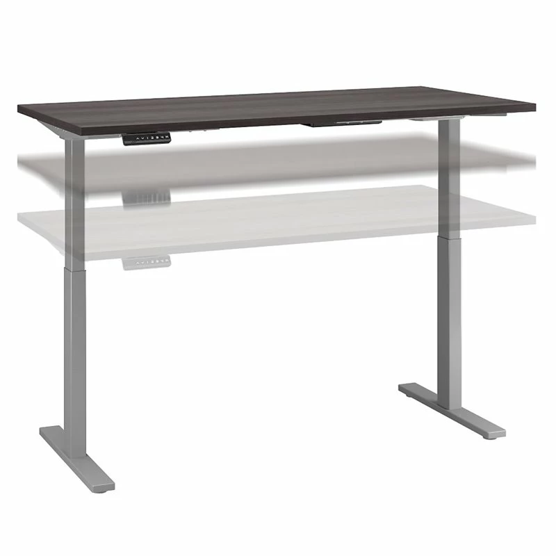 Move 60 Series 60W X 30D Adjustable Desk In Storm Gray - Engineered Wood 11 Move 60 Series 60W X 30D Adjustable Desk In Storm Gray - Engineered Wood - Image 9