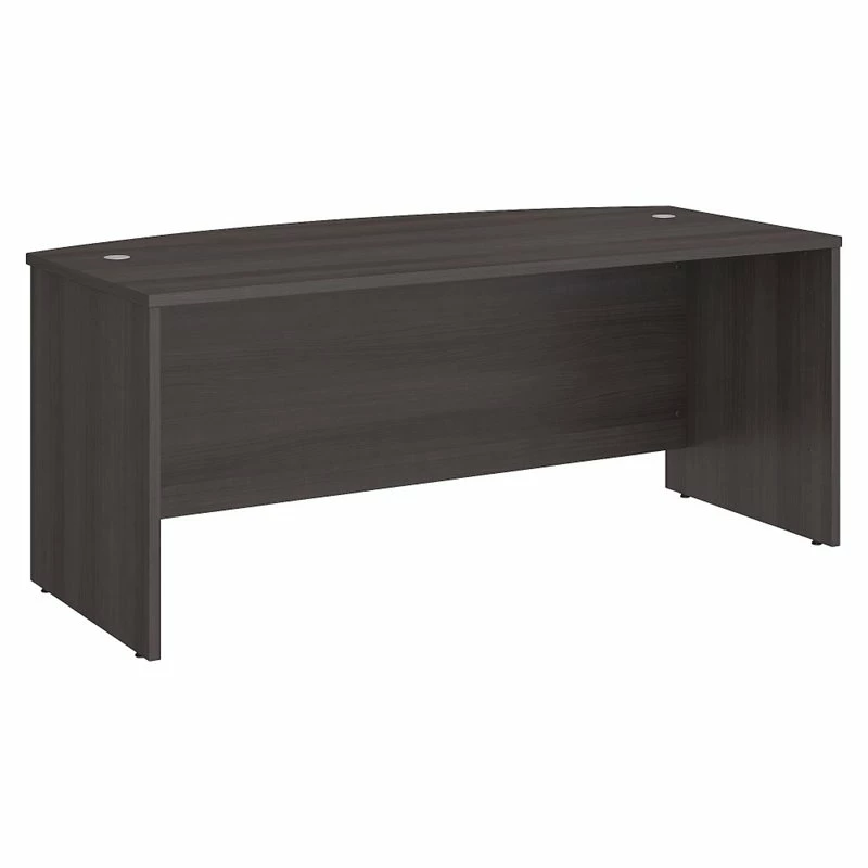 Studio C 72W Bow Front Desk In Storm Gray - Engineered Wood 12 Studio C 72W Bow Front Desk In Storm Gray - Engineered Wood - Image 10
