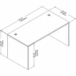 Studio C 60W X 30D Office Desk In Modern Hickory - Engineered Wood -CYMAX Sales 1697020 8 L
