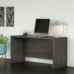 Studio C 60W X 24D Credenza Desk In Platinum Gray - Engineered Wood 34 Studio C 60W X 24D Credenza Desk In Platinum Gray - Engineered Wood -CYMAX Sales 1697024 2 L 1