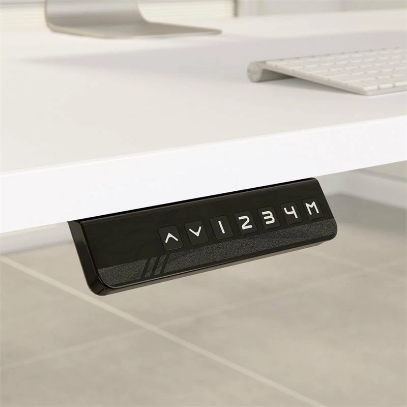 Studio C 60W Adjustable Standing Desk Set In Modern Hickory - Engineered Wood 5 Studio C 60W Adjustable Standing Desk Set In Modern Hickory - Engineered Wood - Image 3