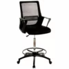 Furniture Of America Pria Contemporary Metal Adjustable Office Chair In Black 1 Furniture Of America Pria Contemporary Metal Adjustable Office Chair In Black -CYMAX Sales 1703410 L
