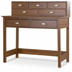 Baxton Studio McKinley Writing Desk In Oak - Engineered Wood