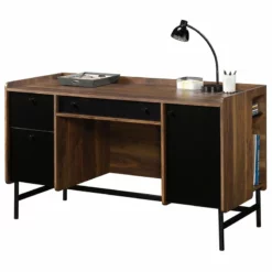Sauder Harvey Park Engineered Wood Writing Desk In Grand Walnut -CYMAX Sales 1711953 12 L