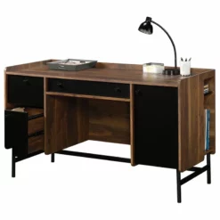 Sauder Harvey Park Engineered Wood Writing Desk In Grand Walnut -CYMAX Sales 1711953 13 L