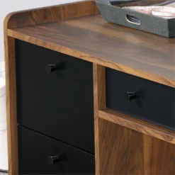 Sauder Harvey Park Engineered Wood Writing Desk In Grand Walnut -CYMAX Sales 1711953 22 L