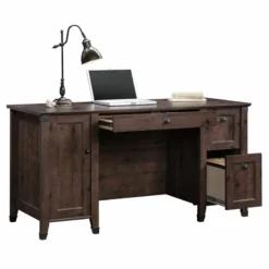 Sauder Carson Forge Engineered Wood Computer Desk In Washington Cherry -CYMAX Sales 1712007 12 L 1