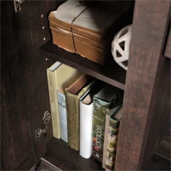 Sauder Carson Forge Engineered Wood Computer Desk In Washington Cherry -CYMAX Sales 1712007 18 L 1