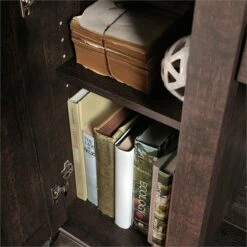 Sauder Carson Forge Engineered Wood Computer Desk In Coffee Oak 31 Sauder Carson Forge Engineered Wood Computer Desk In Coffee Oak -CYMAX Sales 1712007 18 L