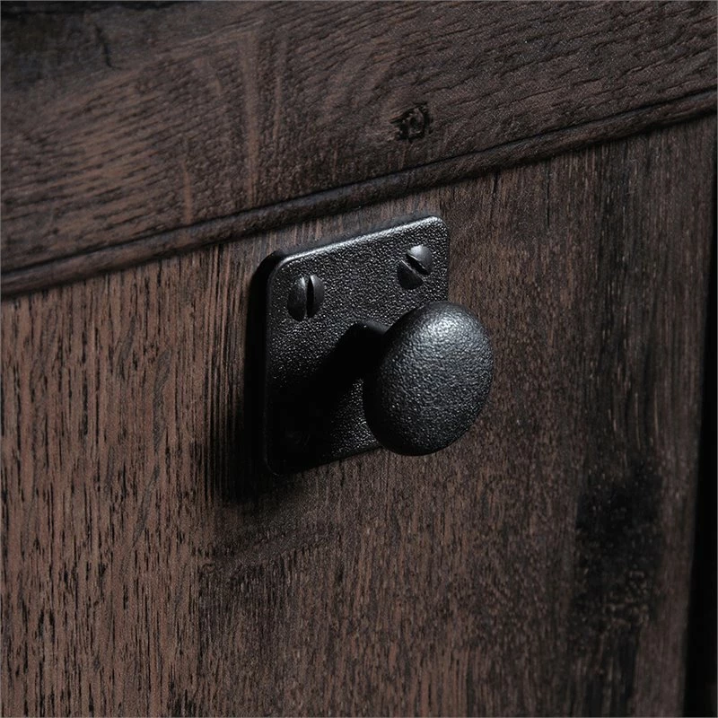 Sauder Carson Forge Engineered Wood Computer Desk In Coffee Oak 17 Sauder Carson Forge Engineered Wood Computer Desk In Coffee Oak - Image 15