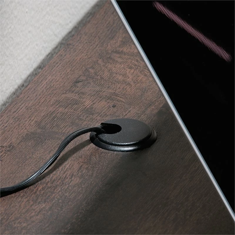 Sauder Carson Forge Engineered Wood Computer Desk In Coffee Oak 18 Sauder Carson Forge Engineered Wood Computer Desk In Coffee Oak - Image 16