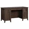 Sauder Carson Forge Engineered Wood Computer Desk In Coffee Oak -CYMAX Sales 1712007 L
