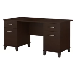 Bush Furniture Somerset 60W Office Desk In Ash Gray - Engineered Wood -CYMAX Sales 1714158 16 L