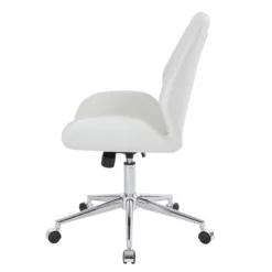 Chatsworth Office Chair In Black Faux Leather With Chrome Base -CYMAX Sales 1717005 2 L