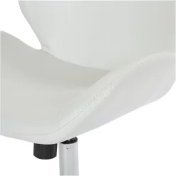 Chatsworth Office Chair In Black Faux Leather With Chrome Base -CYMAX Sales 1717005 4 L