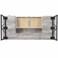 Coaster Analiese 4-drawer Contemporary Wooden Writing Desk In Gray And Black -CYMAX Sales 1718450 6 L