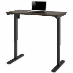 Bestar 48" Electric Adjustable Standing Desk In Dark Chocolate