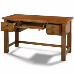 Homestyles Tahoe Wood Writing Desk In Brown -CYMAX Sales 1738328 2 L