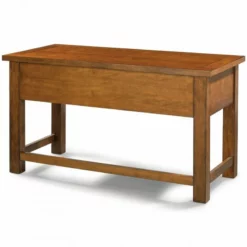 Homestyles Tahoe Wood Writing Desk In Brown -CYMAX Sales 1738328 4 L