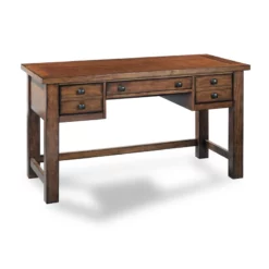 Homestyles Tahoe Wood Writing Desk In Brown -CYMAX Sales 1738328 9 L